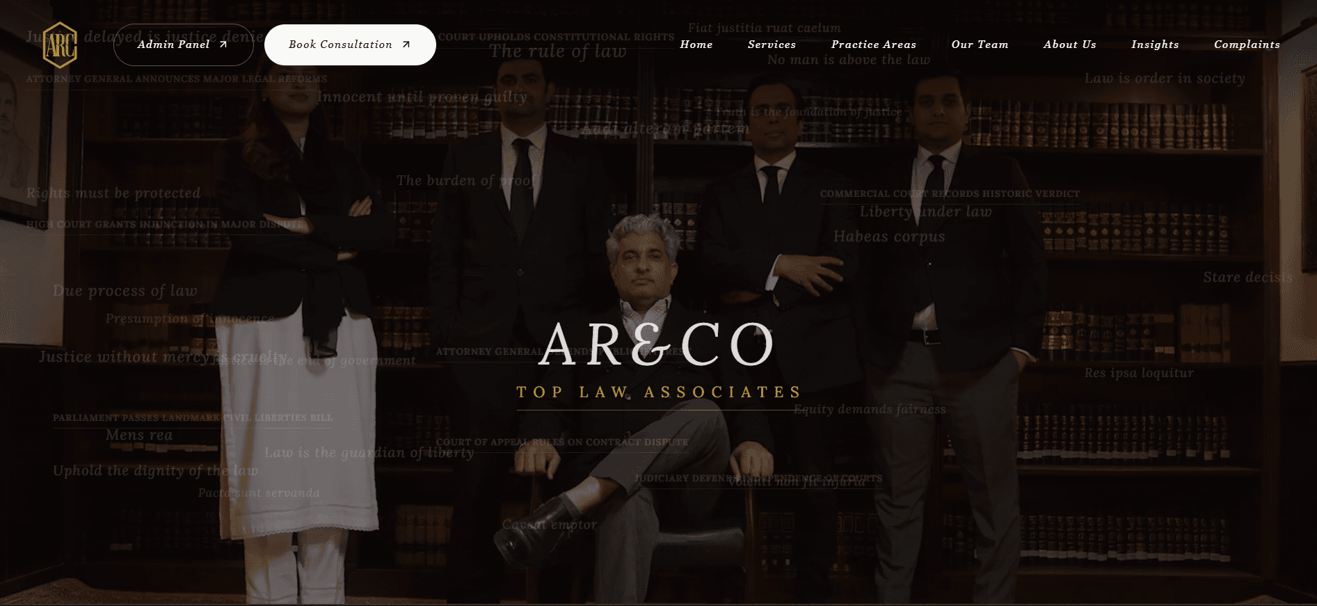 AR&CO Law Firm — Full-Stack Web Developer